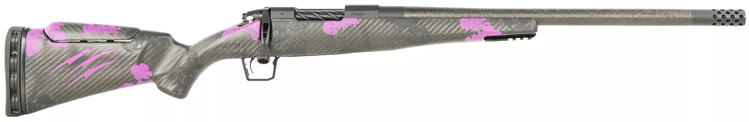 Fierce Firearms ROGM65CM20BP Mini Rogue6.5 Creedmoor 4+1 20" Hand Lapped/Match Grade Barrel, Black Cerakote Steel Receiver, Purple Camo Mini Rogue w/Adj Comb & Picatinny Rail Carbon Fiber Stock