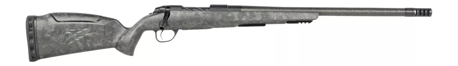 Fierce FirearmsCT Rage LR Full Size 22 Creedmoor 4+1 18" Carbon Fiber Match Grade Threaded Barrel, Black Cerakote Titanium Drilled & Tapped Receiver, Picatinny Rail Forend, Carbon Matrix Push Button