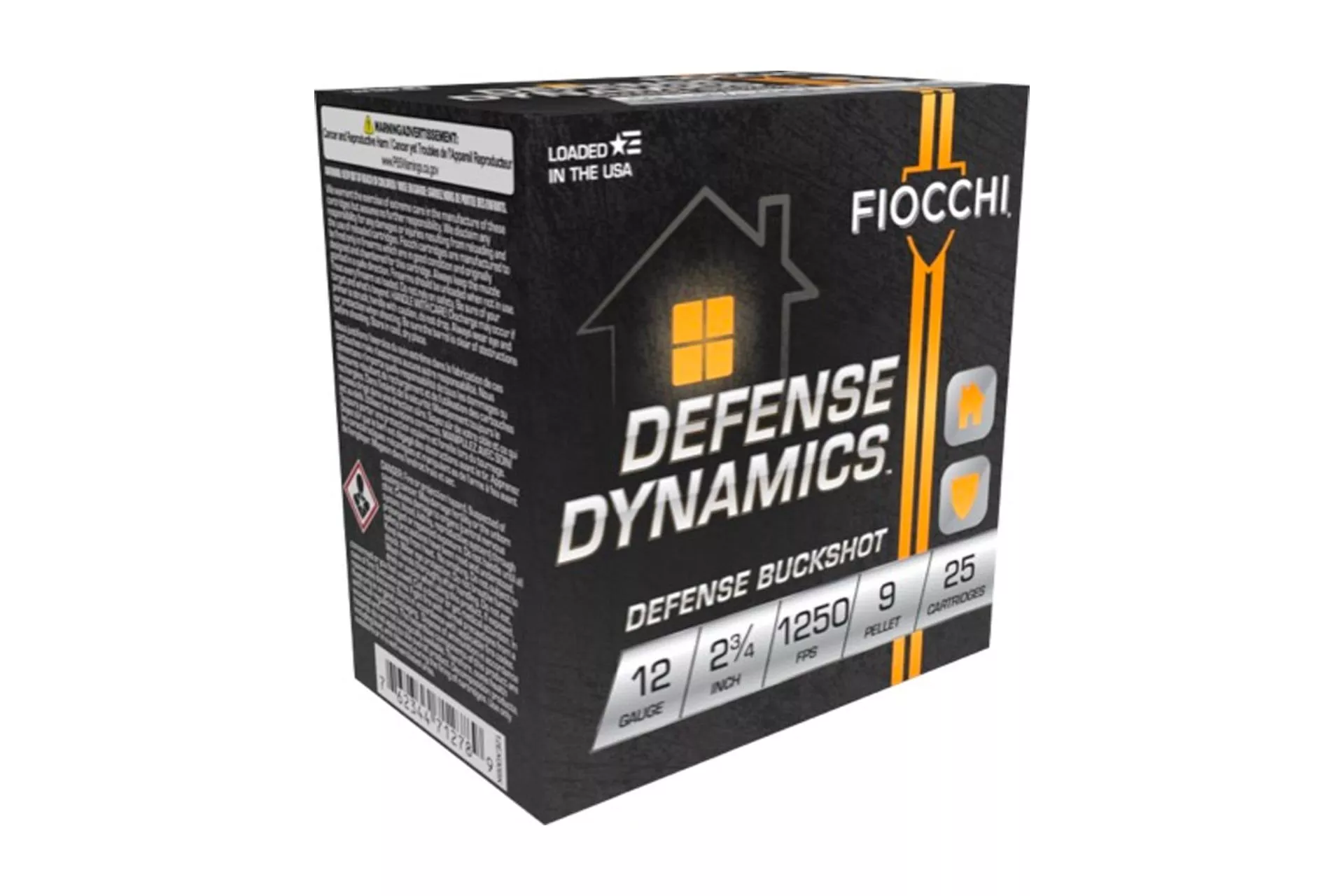 Fiocchi 12EX9P 12 Gauge 2-3/4″ Defense Buckshot Shotgun Ammo – 250 Rounds – 12EX9P