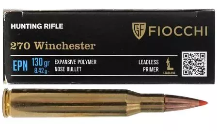 Fiocchi 270 Hunting Rifle 130gr EPN Polymer Tip