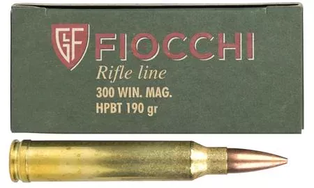 Fiocchi 300-WIN Exacta 190gr Hollow Point Boat Tail Serra MatchKing