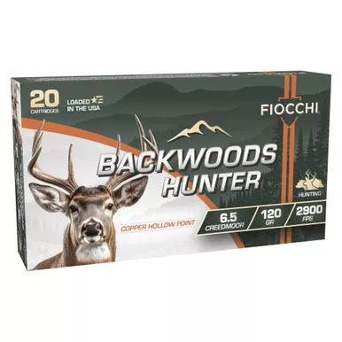 Fiocchi Ammunition Backwoods Hunter - 6.5 Creedmoor, 120Gr, Copper, 20-Round Box