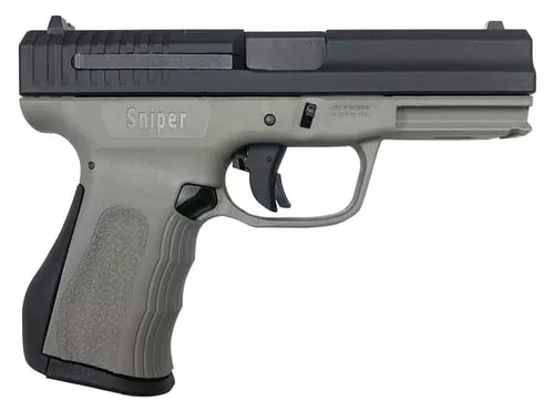 FMK Firearms 9C1G2 FAT Handgun 9mm 14rd Magazine 4 Barrel Dark Grey Grip with Black Slide