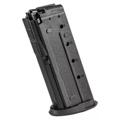 FN America Magazine, 5.7x28mm, 20 Rounds, Fits Five-seveN MRD, Polymer, Black