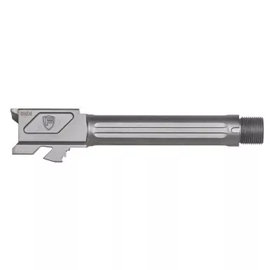 Fortis Manufacturing, Inc. Match Grade Barrel | For Glock | 9MM | 4.5″ | Threaded | Fits Glock 19 Gen 1-5 and 19X | Gold TiN Finish | FM-G19-TB-TiN