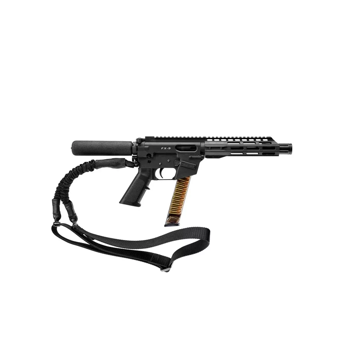 Freedom Ordnance FX9 Handgun 9mm Luger 31rd Glock Style Magazine 8 Barrel Black with Sling