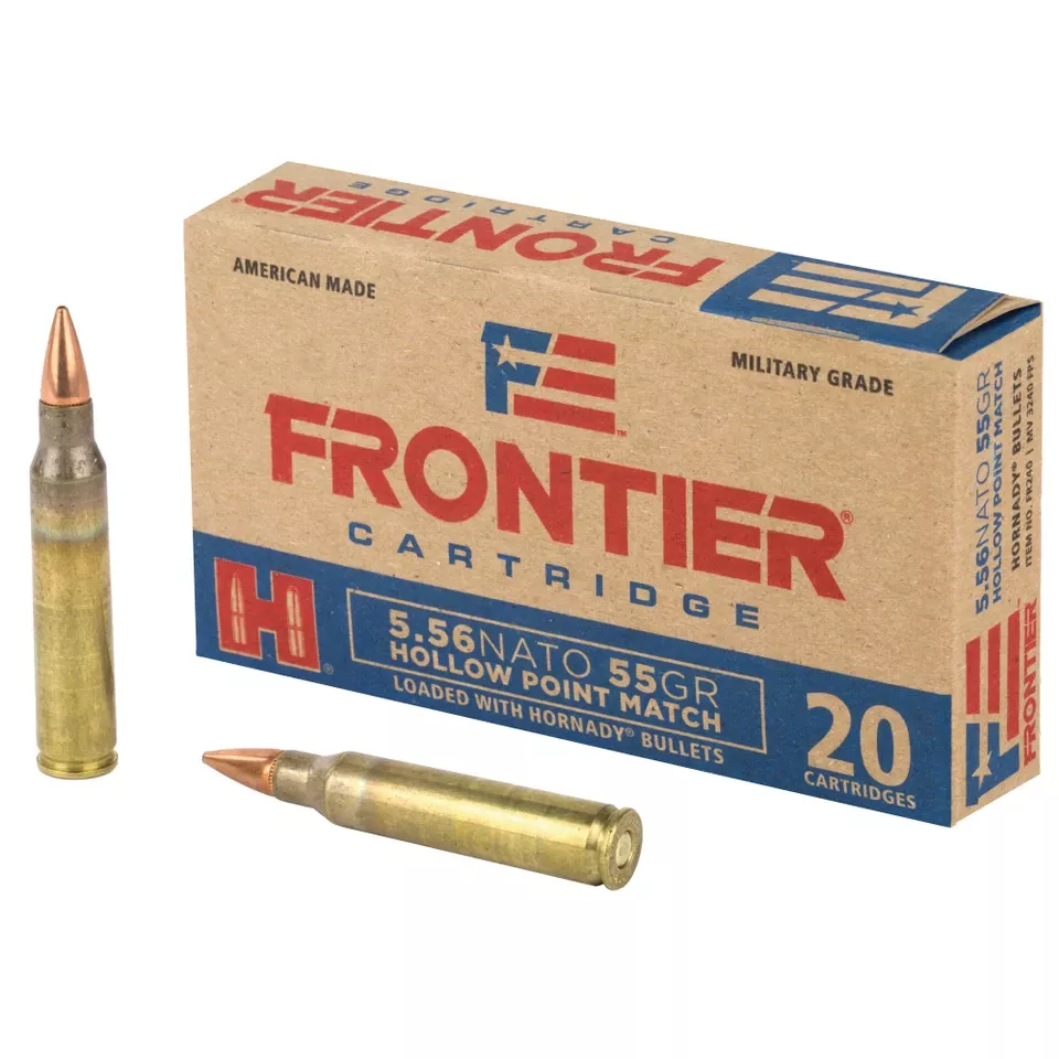 FRONTIER 5.56 NATO 55 Grain Hollow Point Match 20/500