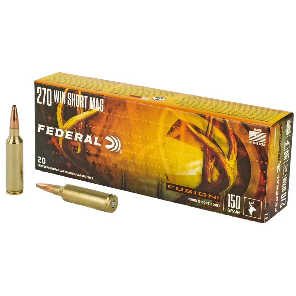 FUSION 270 WSM 150 Grain Ammunition - 20 Rounds per Box, 200 Rounds per Case