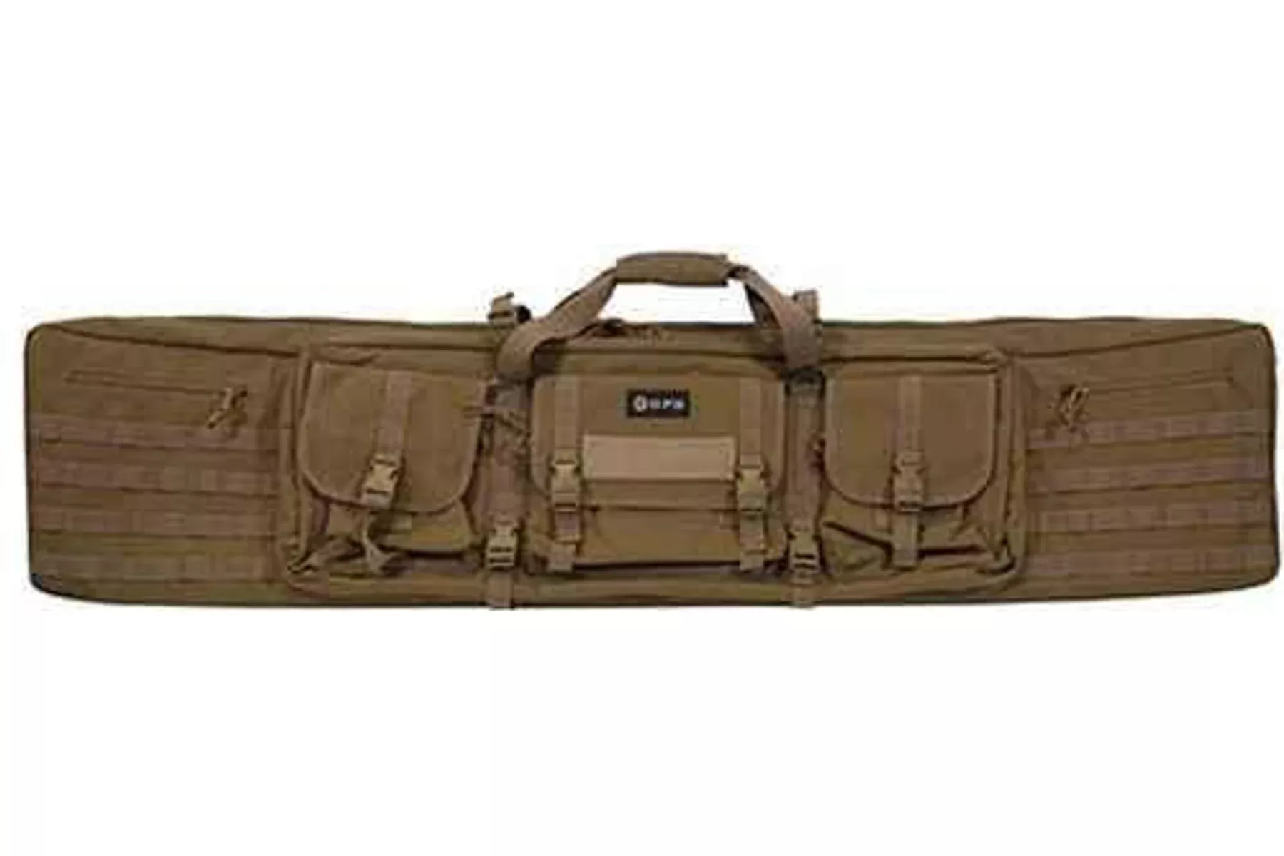 G-Outdoors Inc. Tactical Double Rifle Case Flat Dark Earth 55" 600 Denier PolTRUEter GPS-DRC55-FDE