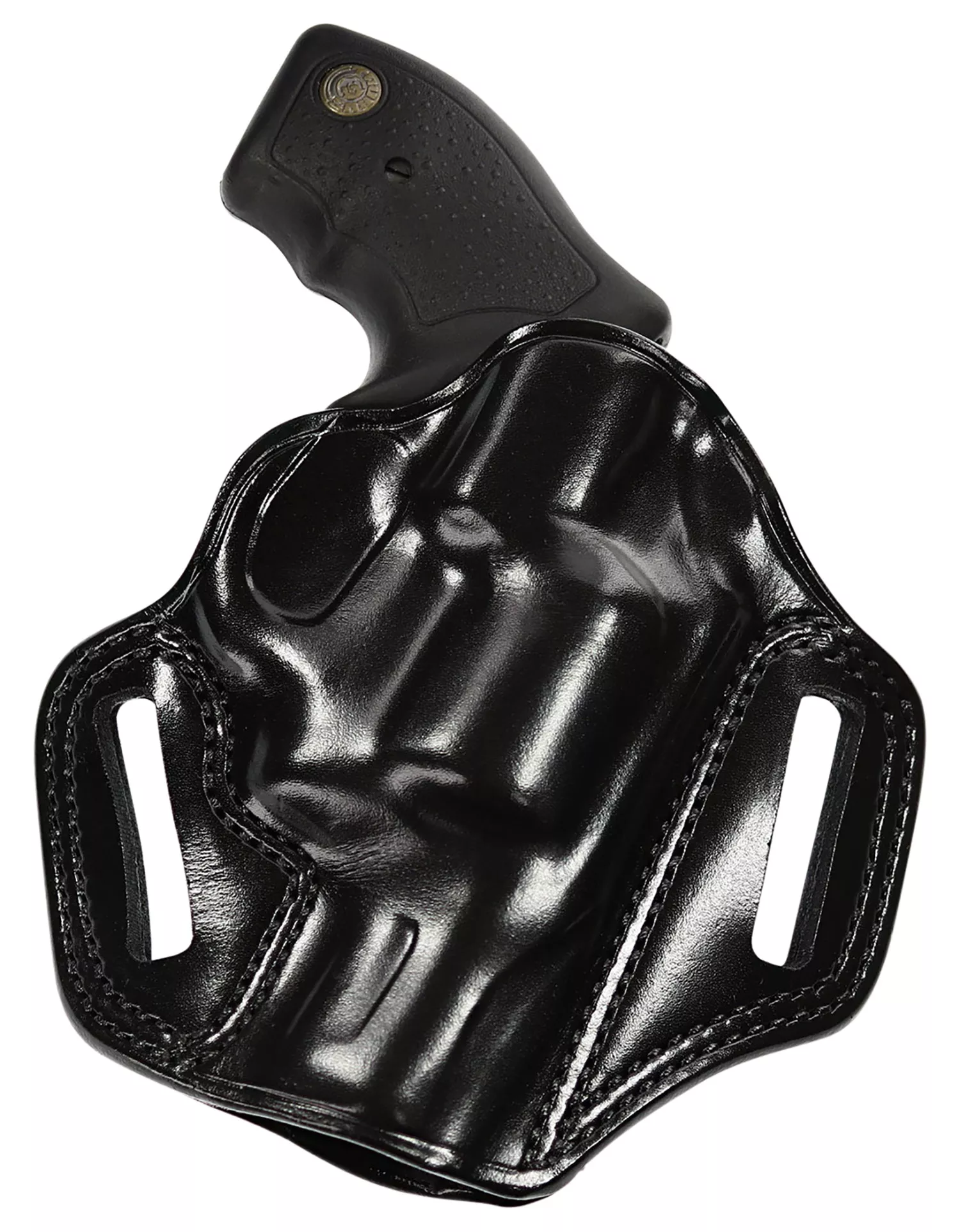 Galco CM880B Combat MasterOWB Black Leather Belt Slide Fits Springfield XDM 4.5" Right Hand