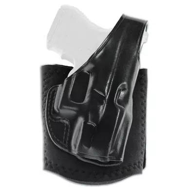 Galco Gunleather Ankle Glove Ankle Holster | Fits Glock 42 and Sig P365 | Right Hand | Black | AG600B