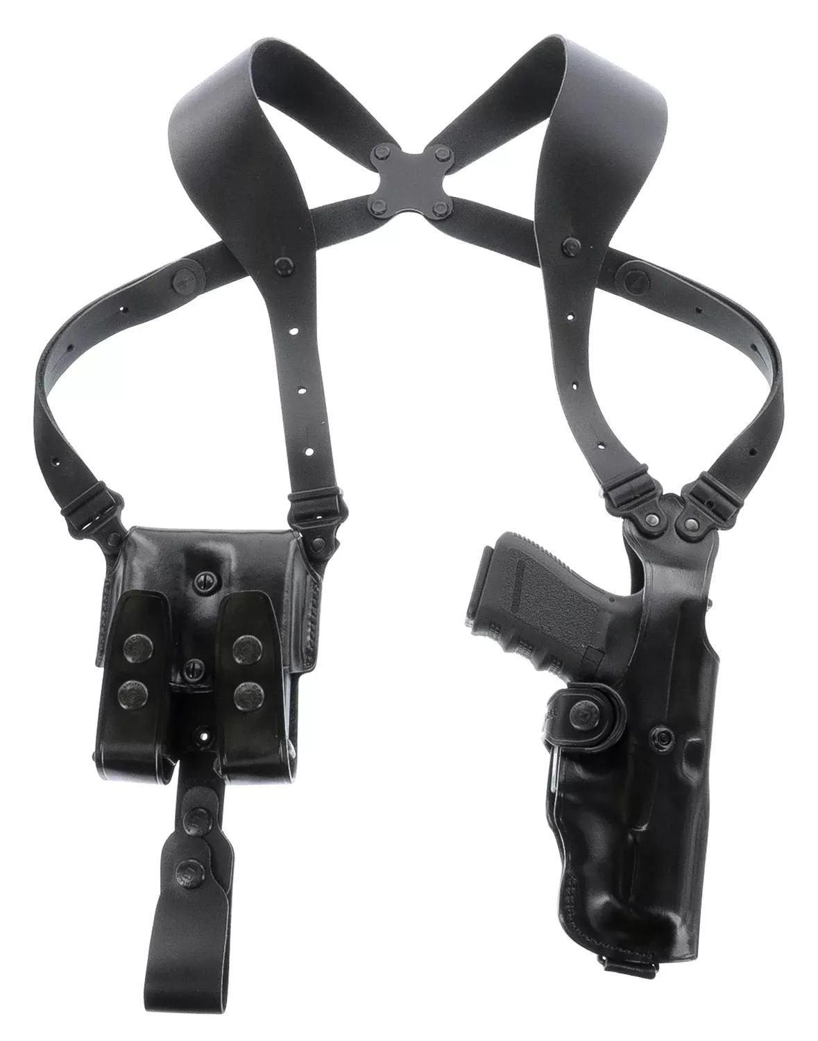 Galco VHS4212RB VHS 4.0 Shoulder System Black Leather Fits 1911 Fits 5" Barrel Ambidextrous