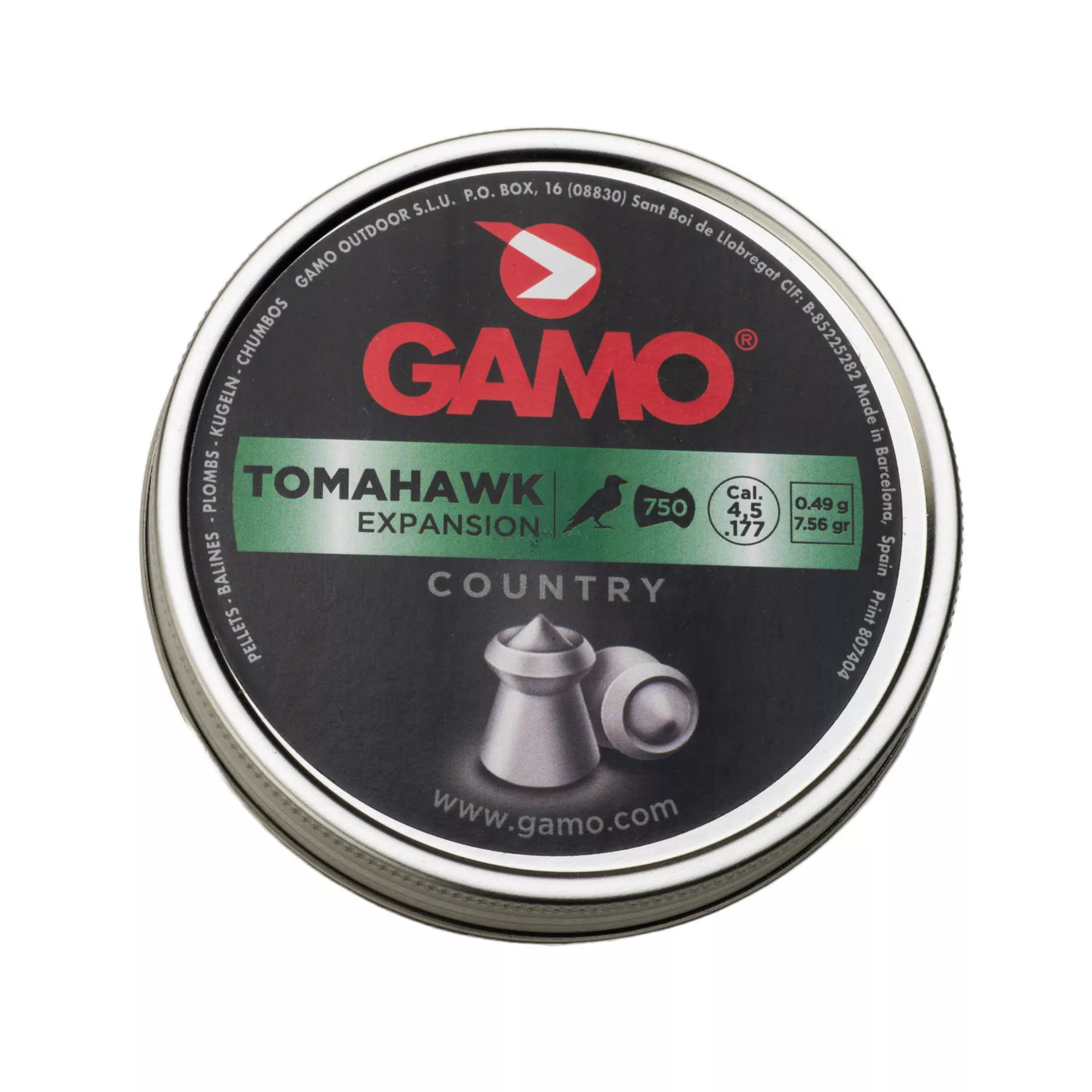 GAMO TOMAHAWK POINTED HP .22 400CT