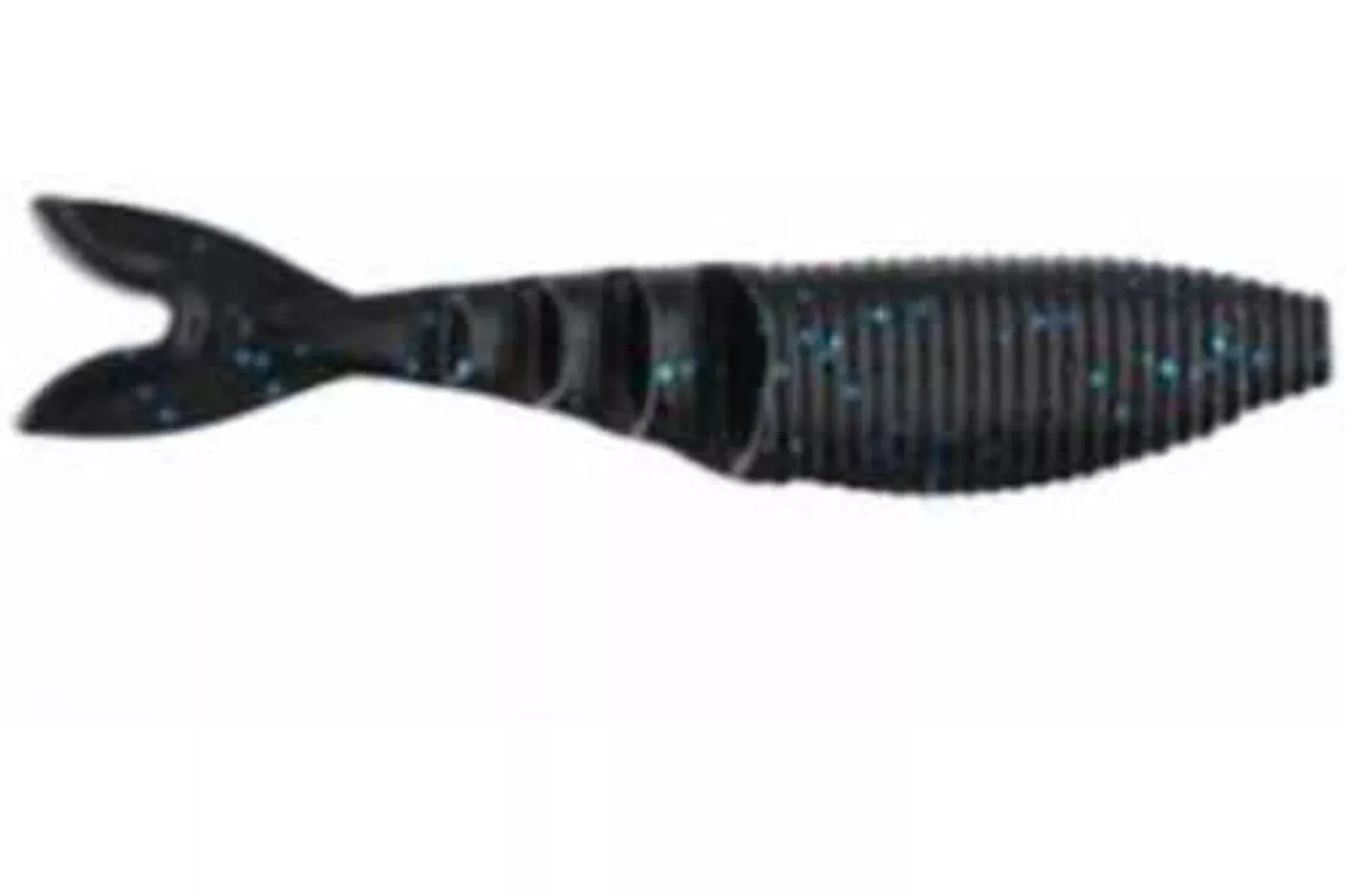Gary Yamamoto Zako Swimbait 4in 6bag Black with large Blue Flake Model: 134-06-021