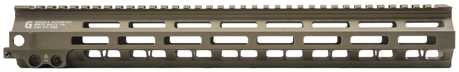 Geissele Automatics 05286S Super Modular Rail MK8 DDC Aluminum 15″ Long