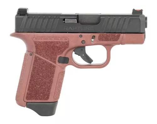 Gforce Arms GF932512CB RaptureSub-Compact Frame 9mm Luger 12+1 3.25" Black Steel Barrel, Black Steel Optic Cut/Serrated Slide, Red Cerakote Polymer Frame, Shield RMSc/RMR Footprint