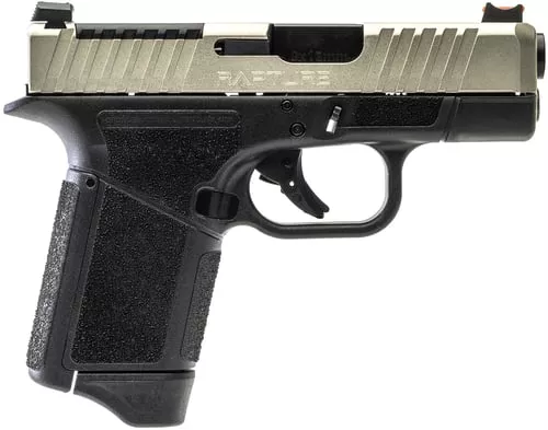 Gforce Arms GF932512GN RaptureSub-Compact Frame 9mm Luger 12+1 3.25" Black Steel Barrel, Nickel Steel Optic Cut/Serrated Slide, Gray Cerakote Polymer Frame, Shield RMSc/RMR Footprint