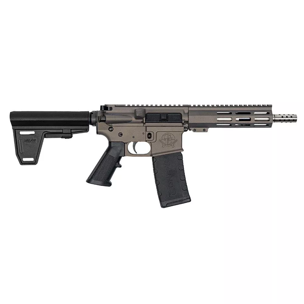 GLFA 223 Wylde Braced Pistol .223 Wylde 30rd Magazine 7.5″ Stainless Steel Barrel Wild Orchid Finish