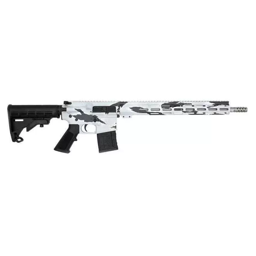GLFA .223 Wylde Rifle .223 Wylde 30rd Magazine 16″ Threaded Barrel Snow Camo Stainless Steel with 15.25″ Handguard
