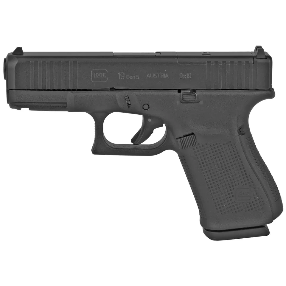 GLOCK 19 GEN5 9MM Pistol with 15-Round Capacity and MOS FS