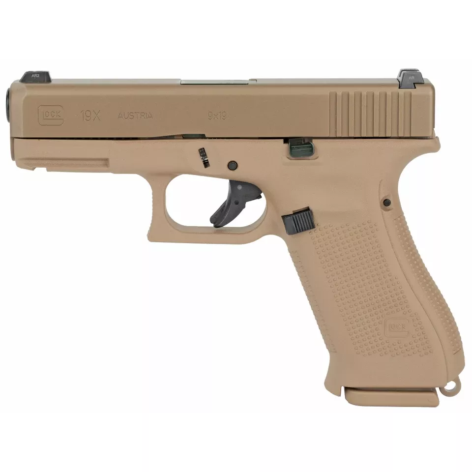 GLOCK 19X 9mm Pistol with 10-Round Capacity and 3 Magazines