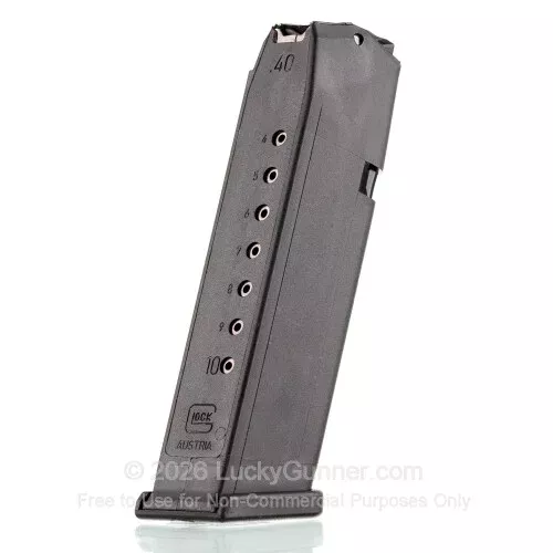 Glock 22/23/27/35 – 10 Rounds – 40 S&W – 1 Factory Magazine