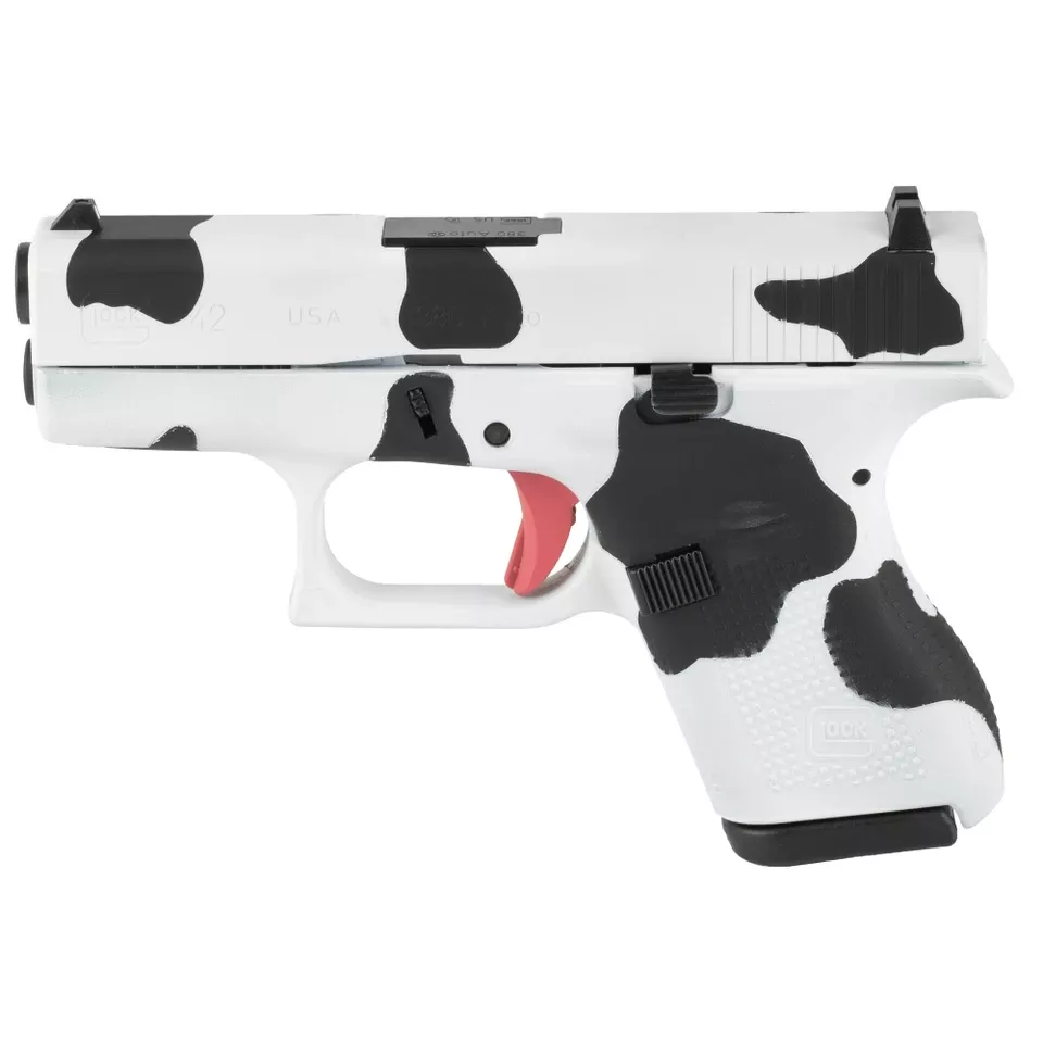 GLOCK 42 .380 ACP 6-Round Cow Print Edition