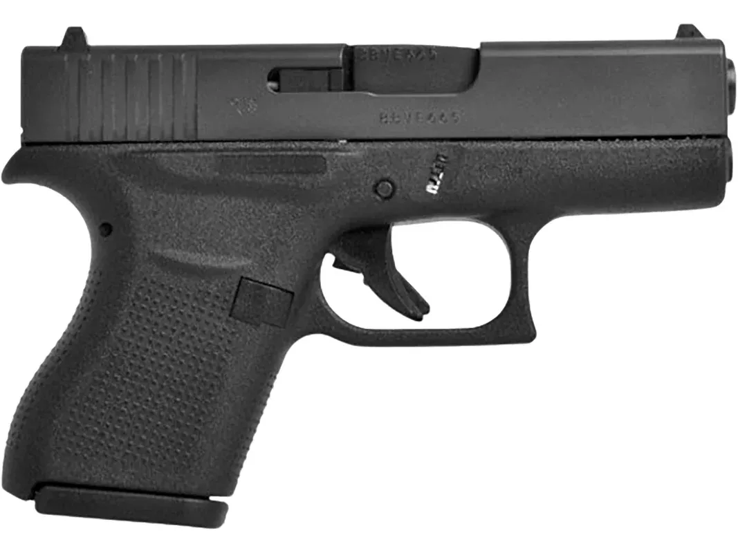 Glock 43 9mm Luger Pistol 3.41″ Barrel 6+1 Round Black