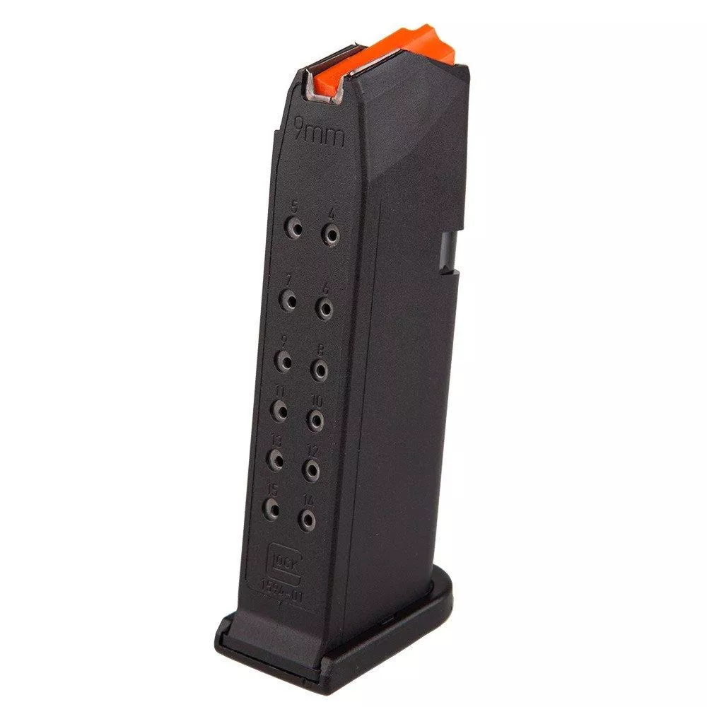Glock Gen5 Factory Handgun Magazine for G19 G26 9mm Luger 15/rd