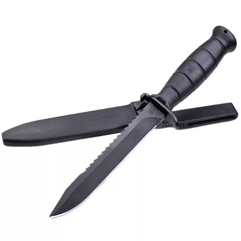 Glock Knife w/ Root Saw & Sheath -Black