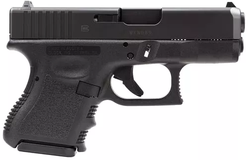 Glock UV2650201 G26 V Sub-Compact Frame 9mm Luger 10+1 3.43" Black GMB Barrel, Black Steel Serrated Slide, Black Polymer Frame, Textured Polymer Grip, Ambidextrous