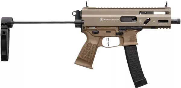 GRAND POWER STRIBOG SP9A3S 9MM – 5″ 30RD MAG TAILHOOK BRACE FDE