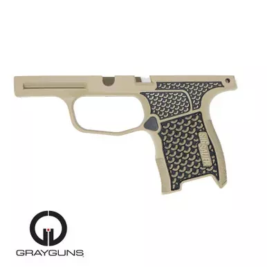 Grayguns Laser Sculpted P365XL Grip Module w/ Manual Safety Cut | Grip Module | Fits P365XL | Coyote Tan | MOD-SIG-365XL-COYOTE-MSC