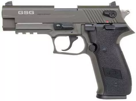 GSG Firefly Pistol 22 LR 3.9" Fixed Barrel Double Action Integrated Acessory Rail Green 10 Round