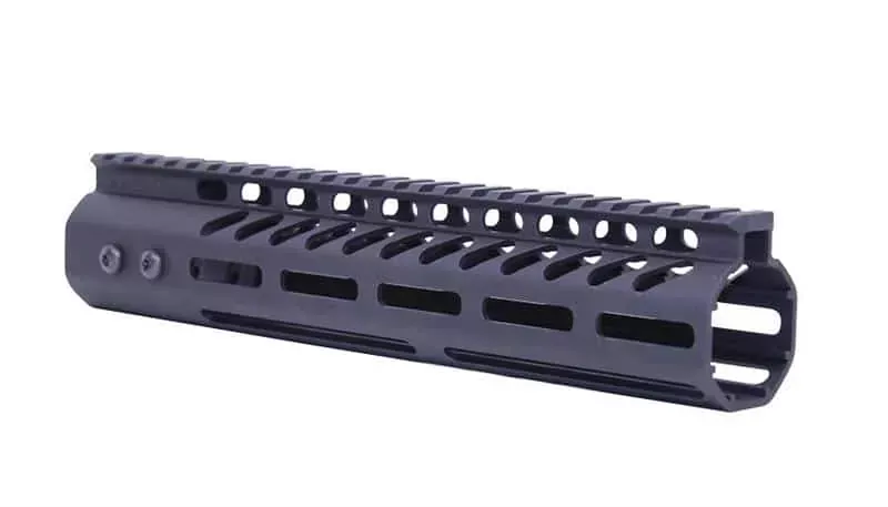 Guntec 10 .308 Ultra Lightweight Thin M-LOK Handguard w/ Monolithic Top Rail -Anodized Black