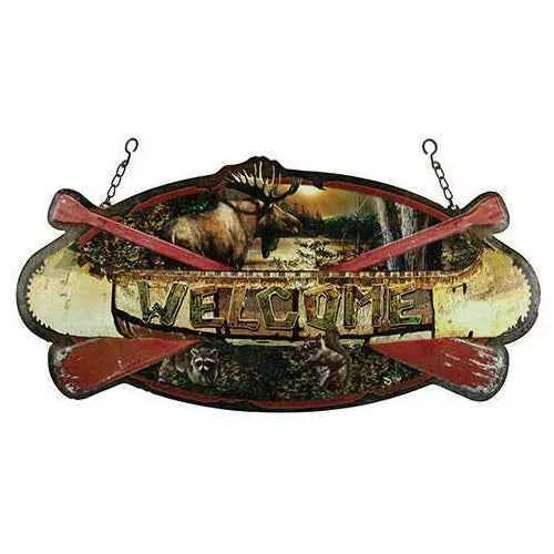 Hanging Sign Welcome CaFALSEe Md: 1971 Rivers Edge Pr