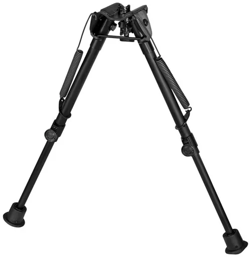 Harris Bipods 1A2L2 NonSwivel L Swivel Stud 913 Black SteelAluminum Self Leveling Legs Rubber Feet No Sling Stud Provision UPC: 051156113151