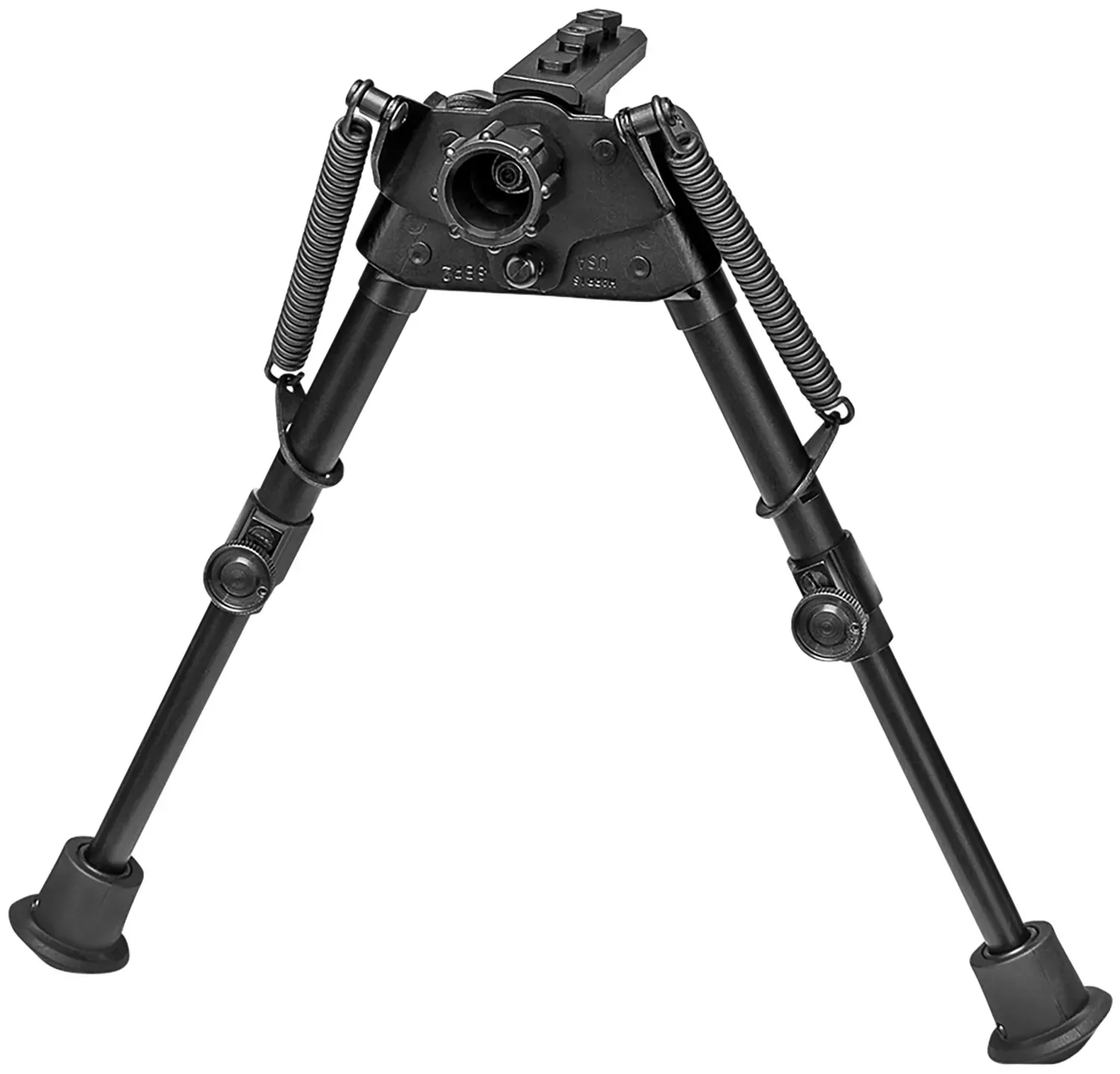 Harris Bipods S-BR2M-LOK Swivel BR M-LOK, 6-9″, Black Steel/Aluminum, Self-Leveling Legs, Rubber Feet