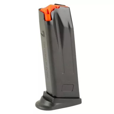Heckler & Koch Magazine, 40 S&W, 10 Rounds, Fits USP-C & P2000, Finger Rest, Blued Finish, Red Follower 50259082