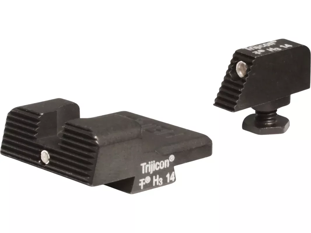 Heinie Straight Eight LEDGE Night Sight Set for Glock 42, 43 Steel Blue Tritium