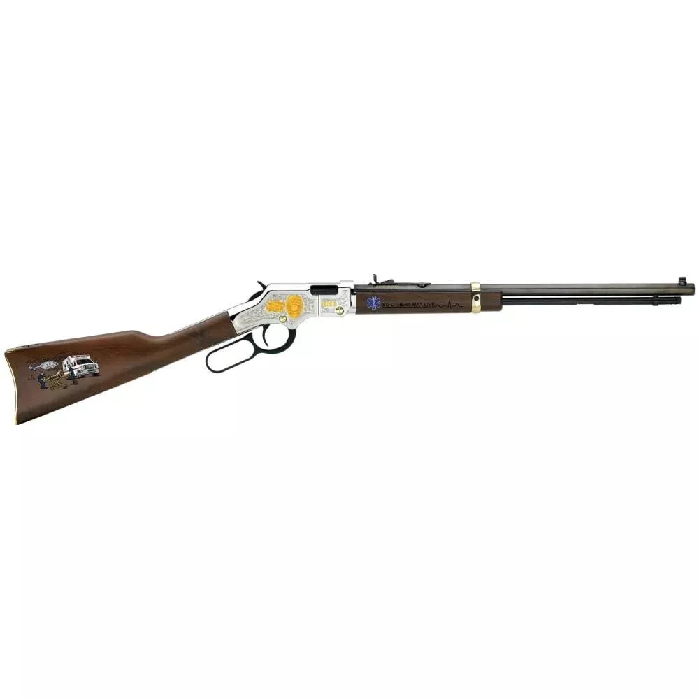 Henry Golden Boy EMS Tribute Edition Rifle .22 LR 16rd Magazine 20″ Barrel Walnut