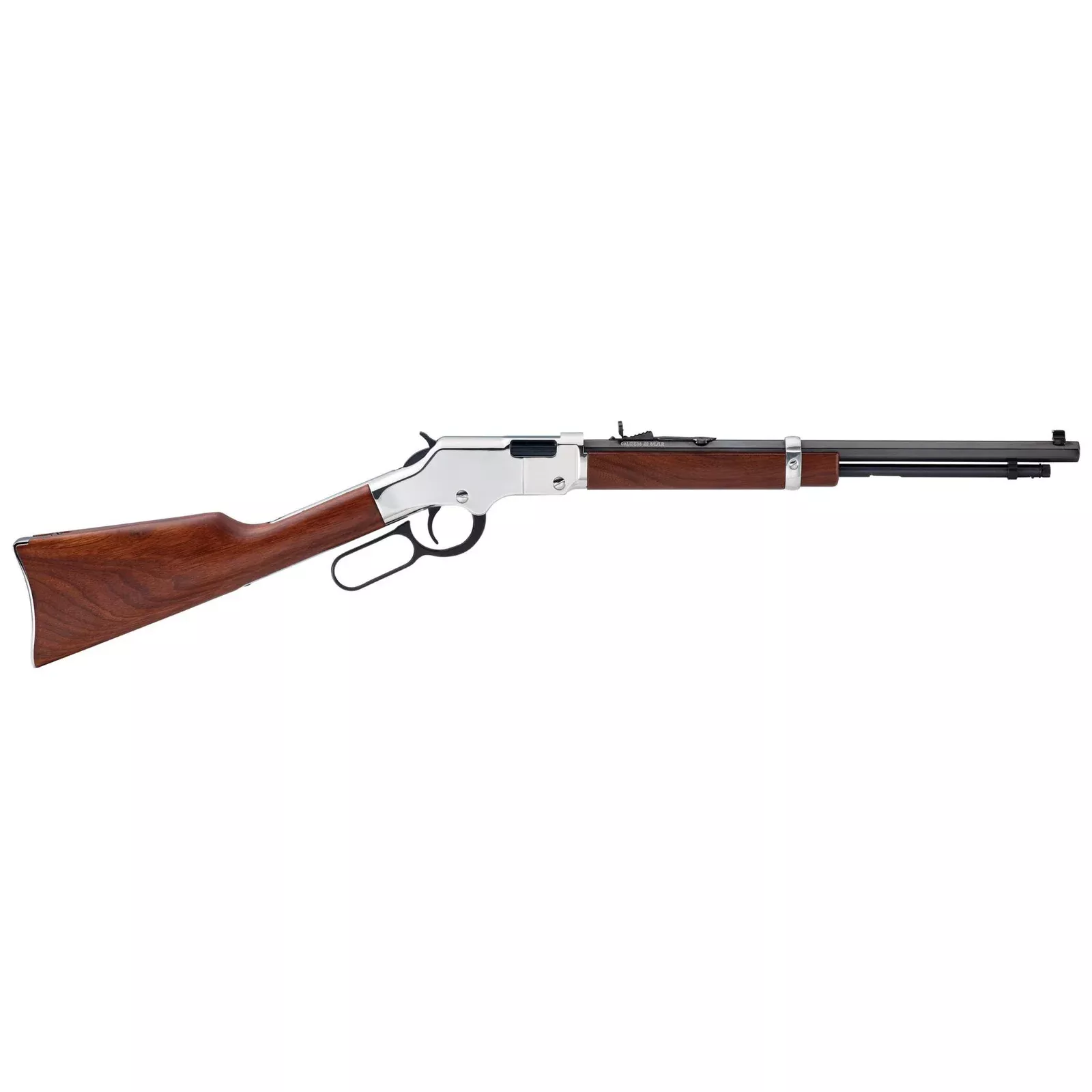 Henry Golden Boy Silver Compact/Short LOP Rifle 22 LR 12rd Capacity 17″ Barrel Walnut