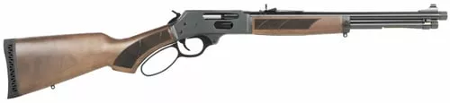 Henry H009PGR360 Protector Carbine 360 Buckhammer 4+1 16.50" Blued Threaded Barrel, Blued Steel Drilled & Tapped Receiver, American Walnut Fixed w/Pistol Grip Stock