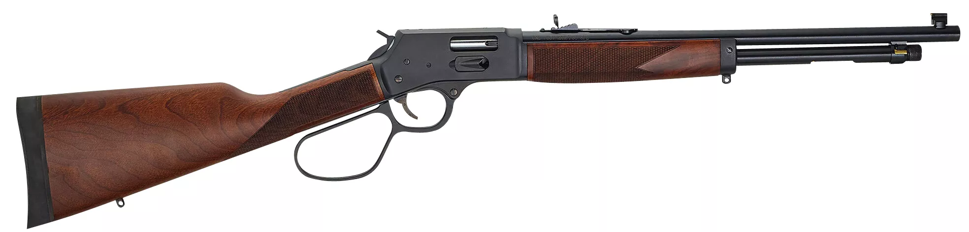 Henry H012GCR Big Boy Carbine Side Gate Full Size 45 Colt (Long Colt) 7+1 16.50″ Blued Steel Barrel, Blued Steel Receiver, American Walnut Wood Stock Right Hand