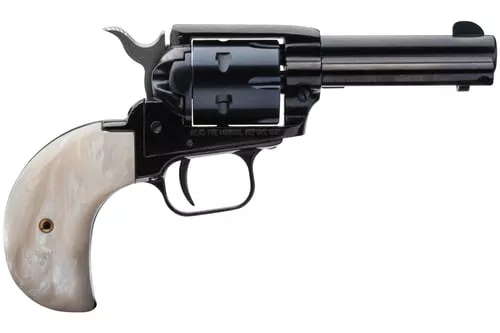 Heritage Mfg RR22MB3BHPRL Rough Rider Small Bore 22LR,22 WMR 6 Round 3.50" Black Mother of Pearl Bird Head Grip