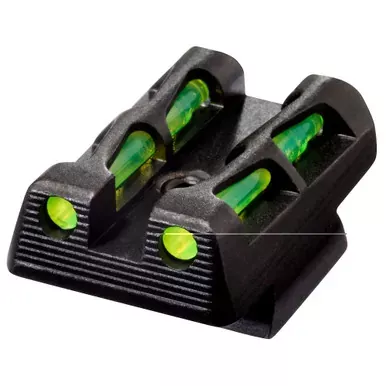 Hi-Viz Rear Sight for CZ pistols. Fits 75 | 85 and P-01 models with fixed rear sights. Includes Green | Red and Black replaceable LitePipes. | CZLW11