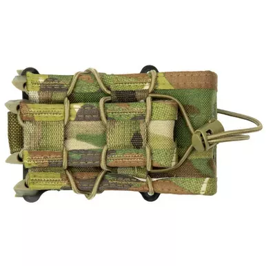 High Speed Gear X2RP TACO, Dual Rifle Magazine Pouch, Molle, Fits Most Rifle Magazines, Single Pistol Magazine Pouch, Fits Most Pistols Magazines, Hybrid Kydex and Nylon, Multicam Black 112RP0MB