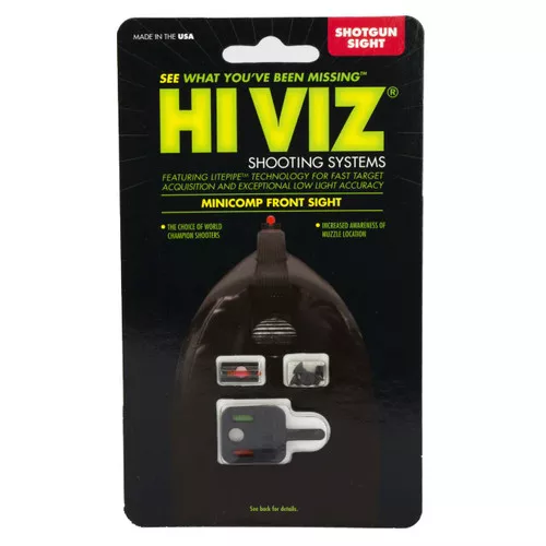 HIVIZ MINI COMP SHOTGUN SIGHT R/G/O UPC: 613485588279