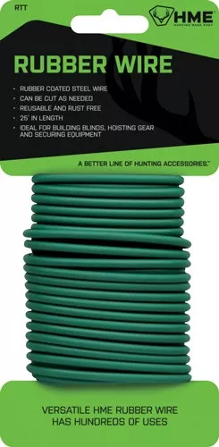 HME RUBBER WIRE 25′ GREEN