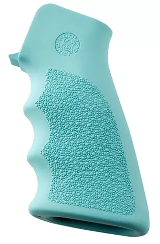 Hogue AR-15/M-16 Rubber Grip with Finger Grooves Aqua